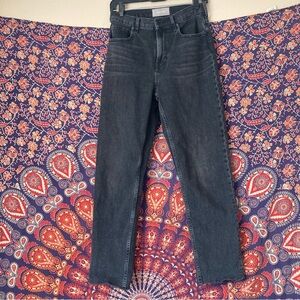 Everlane high rise straight jeans